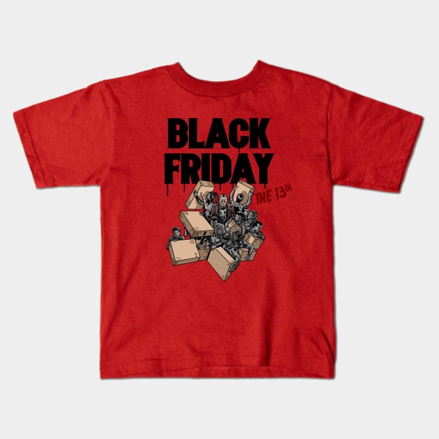 BLACK FRIDAY THE 13TH Kids T-Shirt by ugurbs